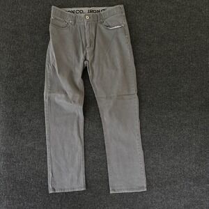 Iron Co. Jeans Men's 32x30 Denim Classic Comfort Waistband Straight Leg Charcoal